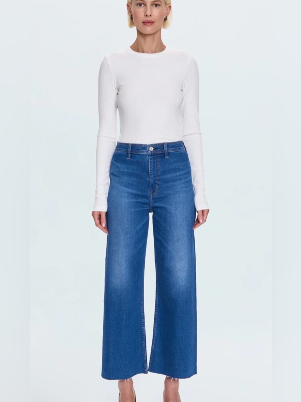NWOT pistola Wide-Leg High-Rise Jeans in Blue Wash - Picture 3 of 17